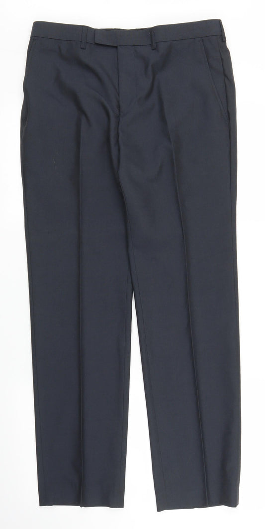 M&S Mens Blue   Trousers  Size 31 in L28 in