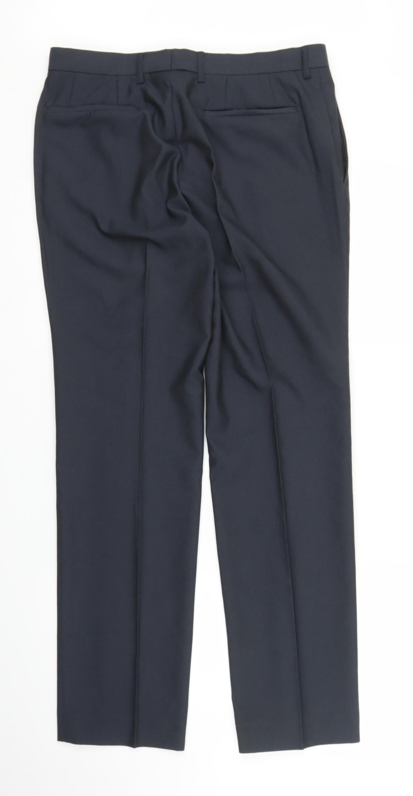 M&S Mens Blue   Trousers  Size 31 in L28 in