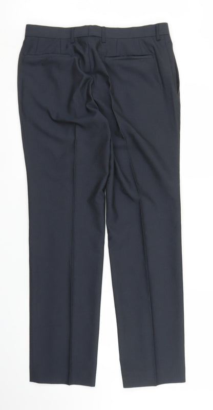 M&S Mens Blue   Trousers  Size 31 in L28 in