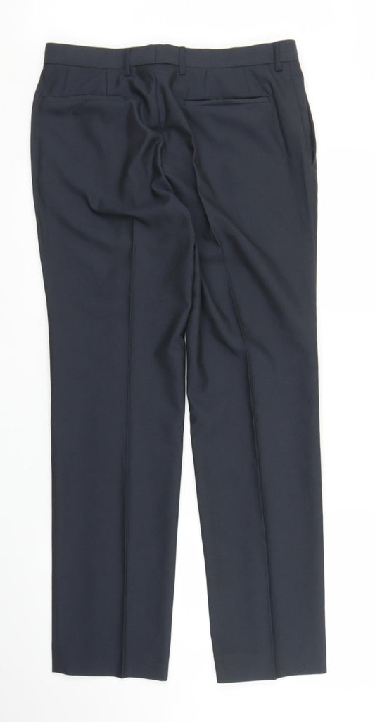 M&S Mens Blue   Trousers  Size 31 in L28 in