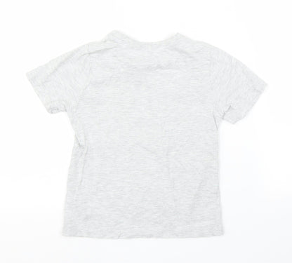 George Boys Grey   Basic T-Shirt Size 6-7 Years