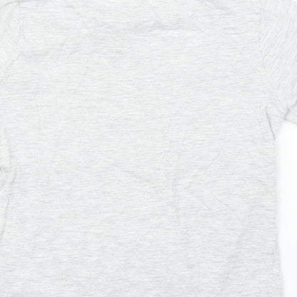 George Boys Grey   Basic T-Shirt Size 6-7 Years