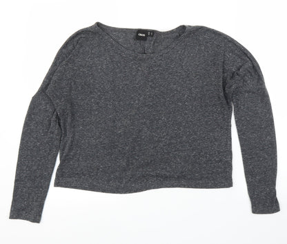 Womens UK Size 12 ASOS Grey Basic Blouse