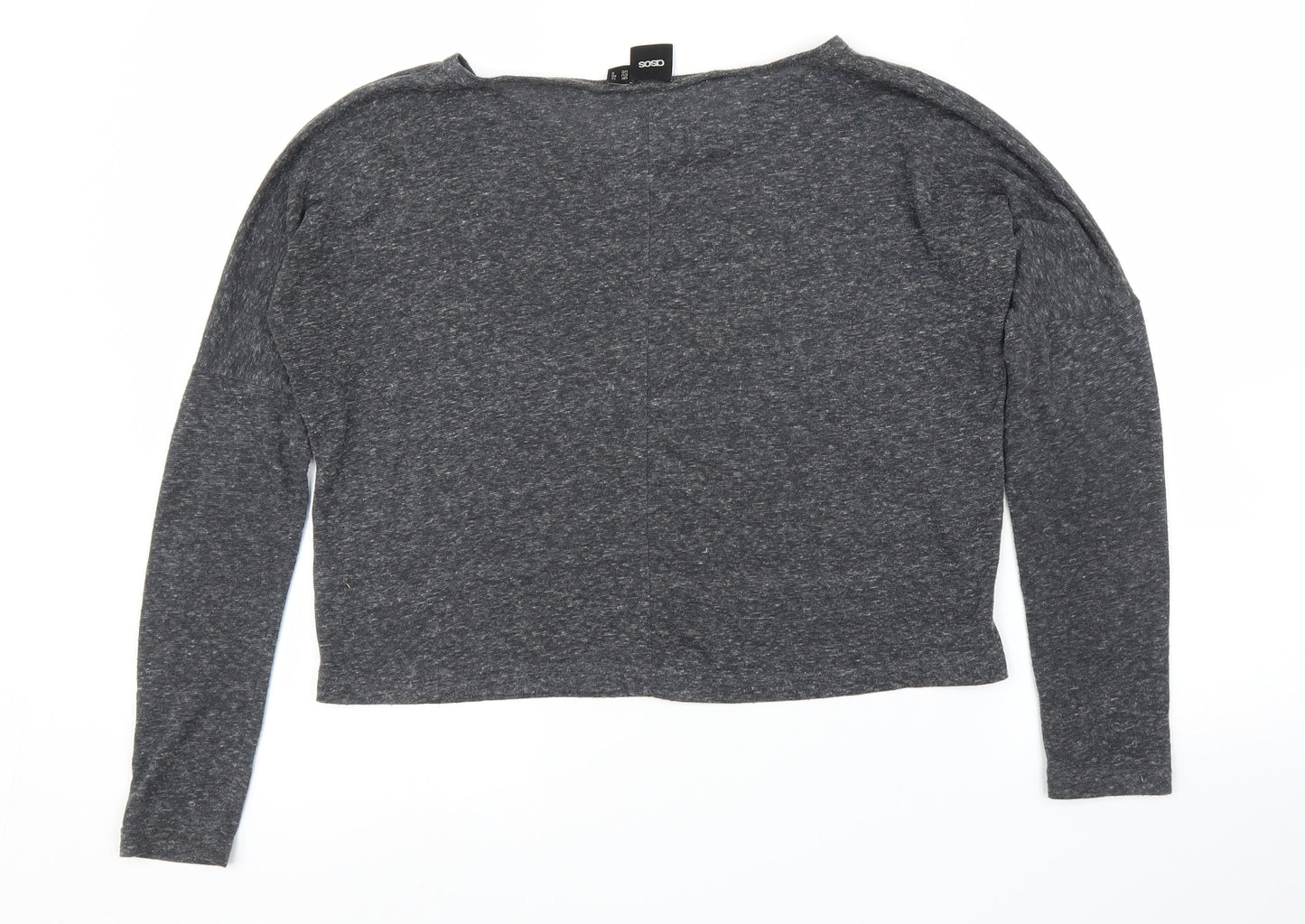 Womens UK Size 12 ASOS Grey Basic Blouse