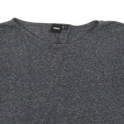 Womens UK Size 12 ASOS Grey Basic Blouse