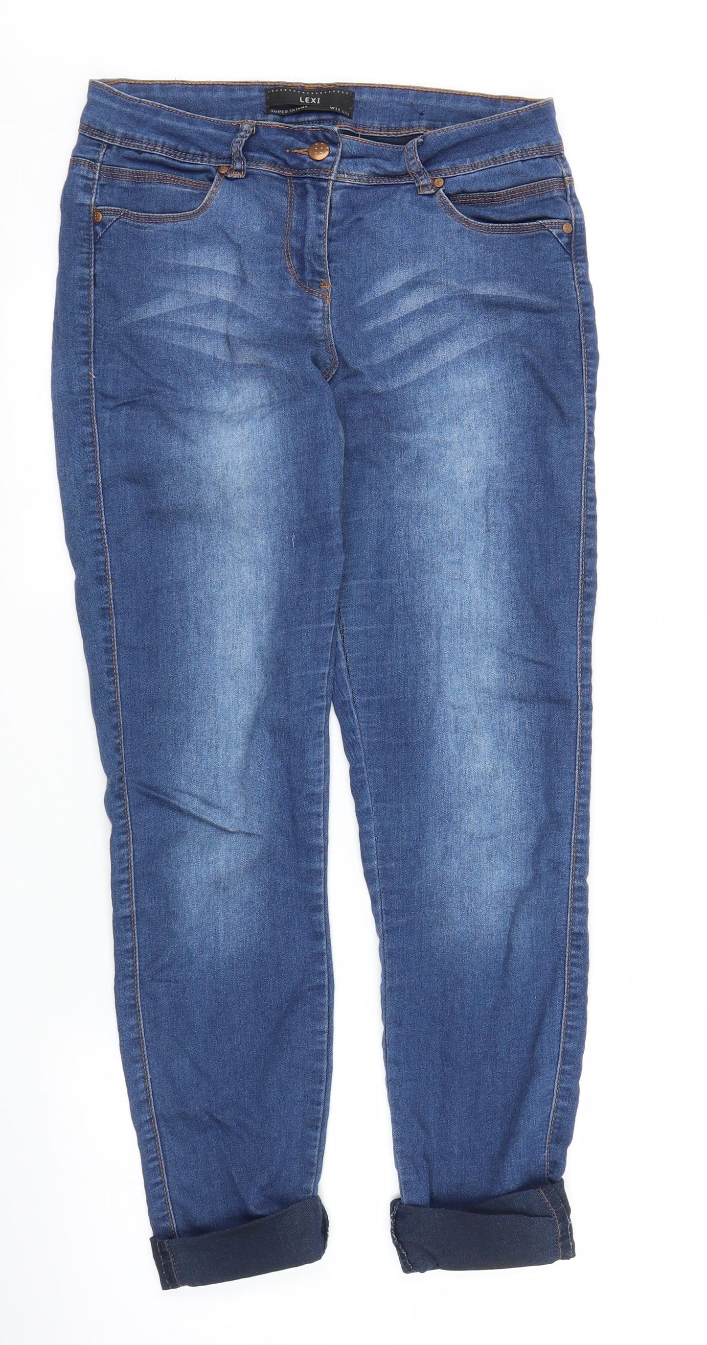 Lexi Womens Blue  Denim Skinny Jeans Size 26 in L26 in