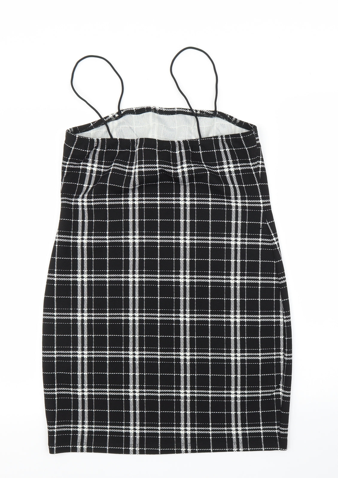 SheIn Womens Black Check  Bodycon  Size L