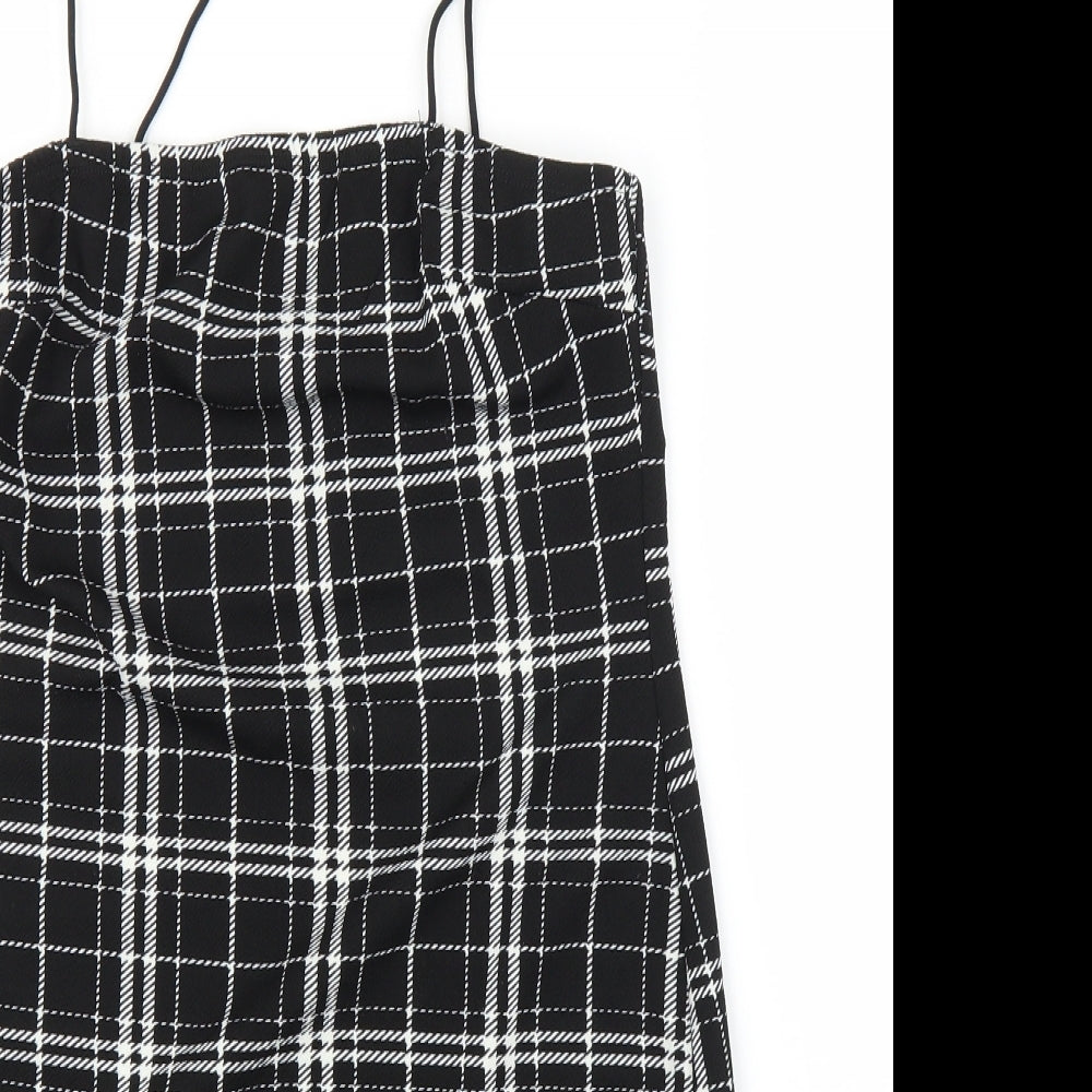 SheIn Womens Black Check  Bodycon  Size L