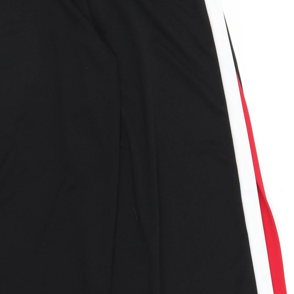 Womens UK Size 12 PRETTYLITTLETHING Regular Fit Sweatpants Black Trousers