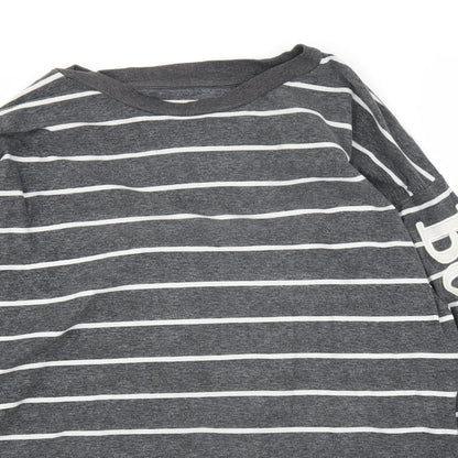 NEXT Womens Grey Striped  Top Pyjama Top Size 10