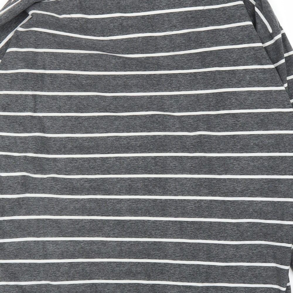 NEXT Womens Grey Striped  Top Pyjama Top Size 10