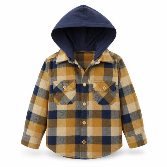 Matalan Boys Beige Check  Basic Button-Up Size 2 Years