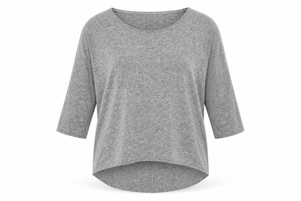 Womens UK Size 10 Topshop Grey Basic T-Shirt