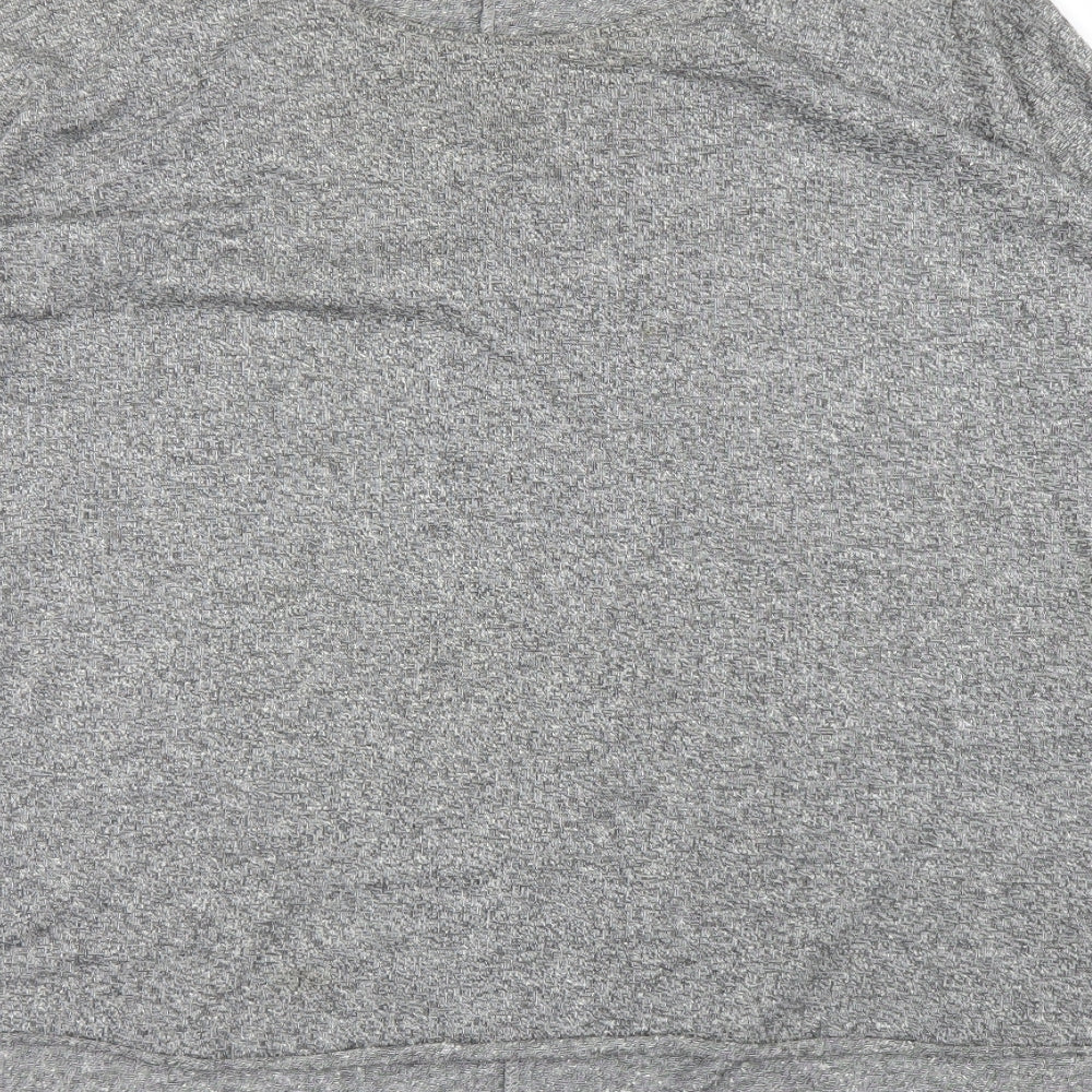 Womens UK Size 10 Topshop Grey Basic T-Shirt