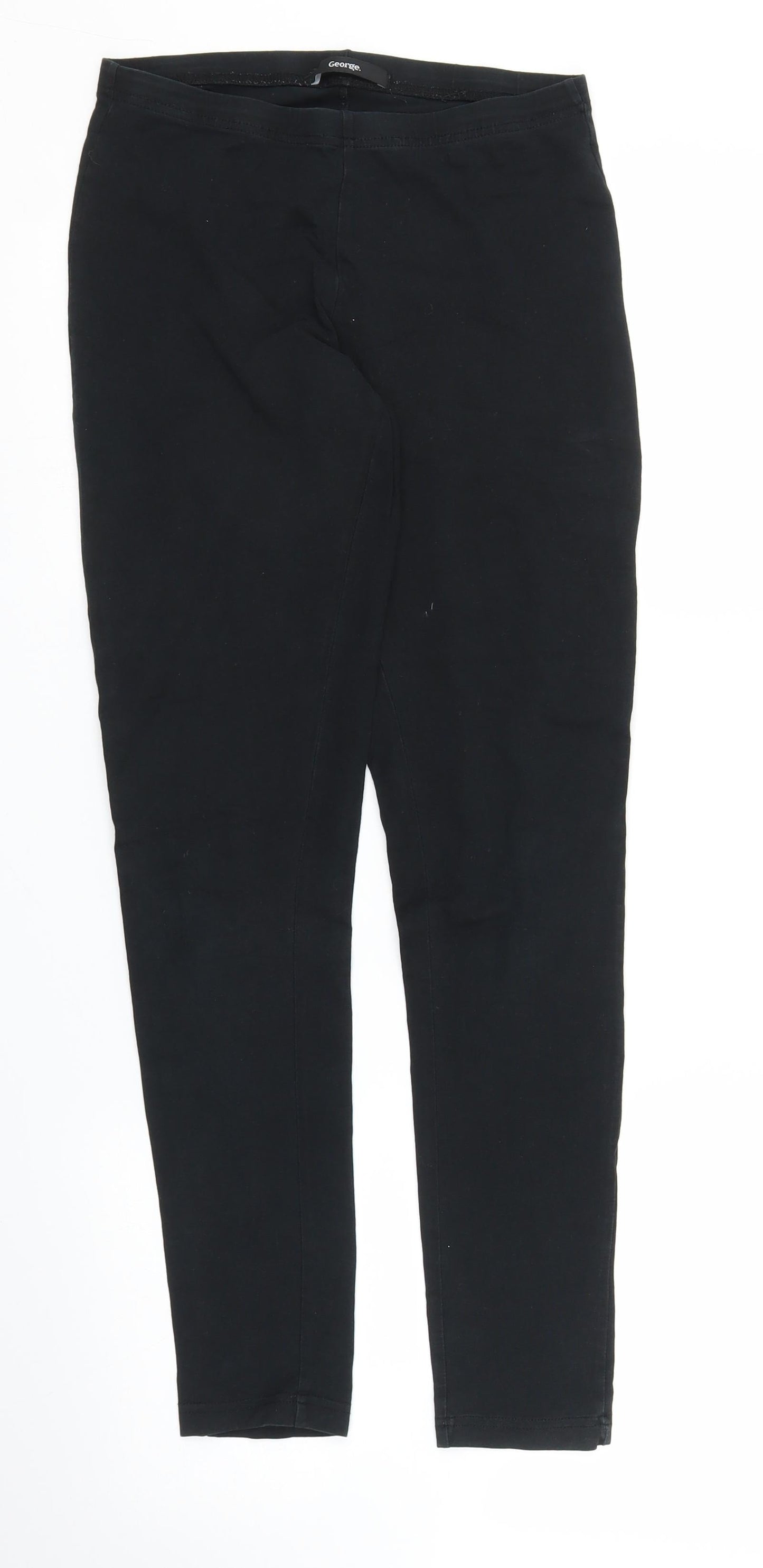 George Womens Black   Carrot Leggings Size 10 L25 in