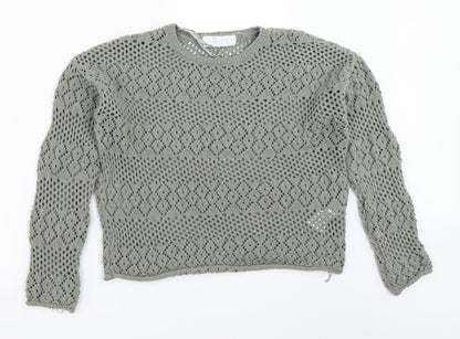 Primark Womens Green   Pullover Jumper Size S