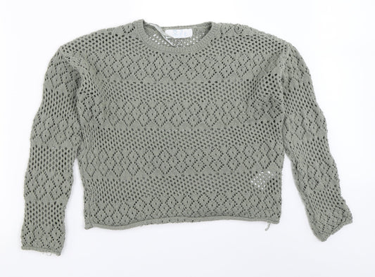 Primark Womens Green   Pullover Jumper Size S
