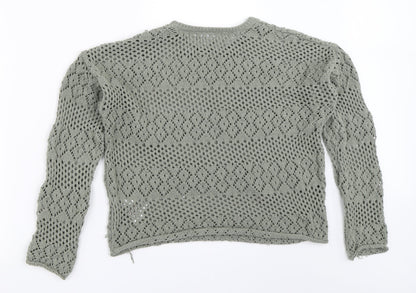 Primark Womens Green   Pullover Jumper Size S