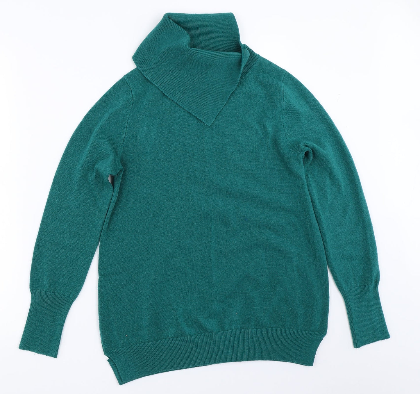 Womens UK Size 12 M&Co Green Pullover Jumper