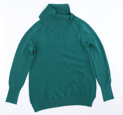 Womens UK Size 12 M&Co Green Pullover Jumper