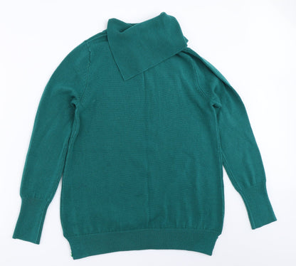 Womens UK Size 12 M&Co Green Pullover Jumper