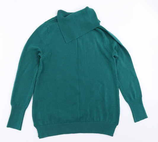 Womens UK Size 12 M&Co Green Pullover Jumper