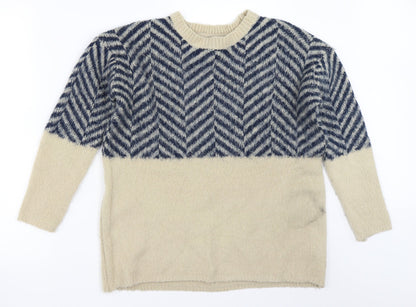 Womens UK Size 6 Atmosphere Beige Pullover Jumper