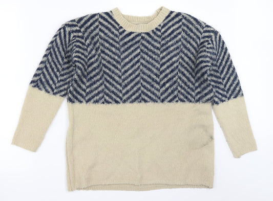 Womens UK Size 6 Atmosphere Beige Pullover Jumper