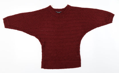 Womens UK Size 10 Select Red Pullover Jumper