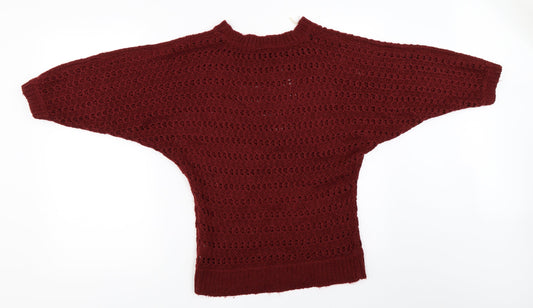 Womens UK Size 10 Select Red Pullover Jumper