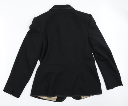 Eddy Taylor Womens Black   Jacket Blazer Size 16