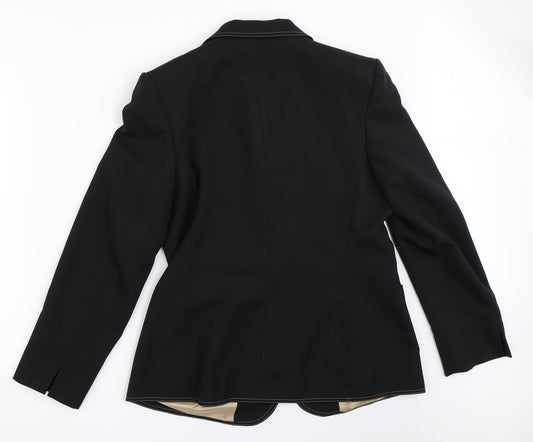 Eddy Taylor Womens Black   Jacket Blazer Size 16