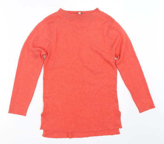 Womens UK Size 8 Peacocks Orange Pullover Jumper