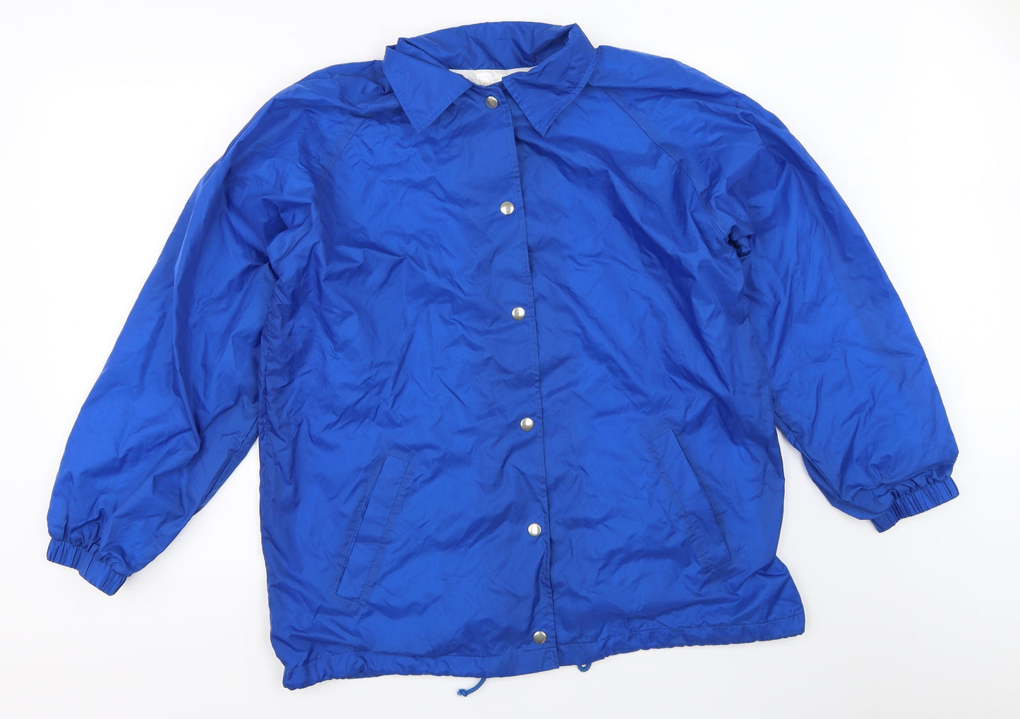 Classics Womens Blue   Windbreaker Coat Size 16