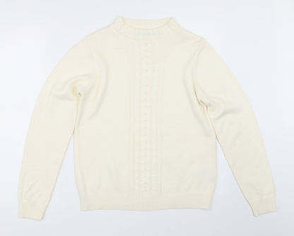 EWM Womens Ivory   Pullover Jumper Size 10