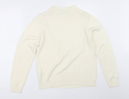 EWM Womens Ivory   Pullover Jumper Size 10