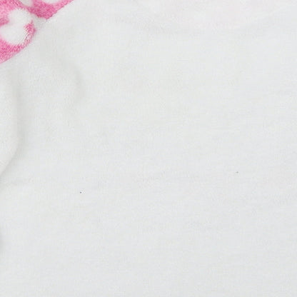 YD Girls White Solid  Top Pyjama Top Size 6-7 Years