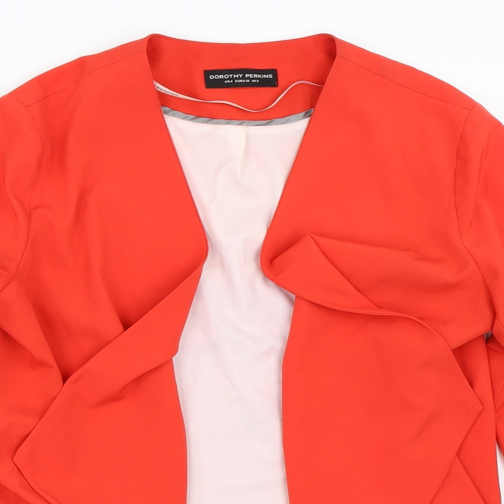 Dorothy Perkins Womens Red   Jacket  Size 8