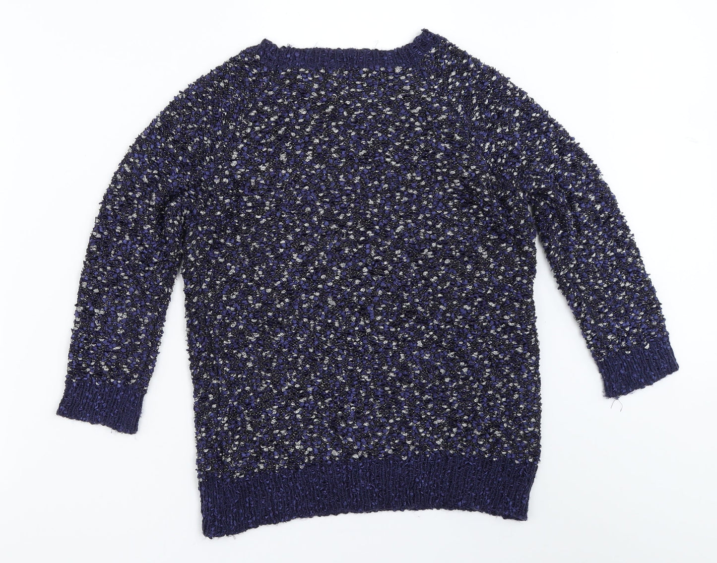 Womens UK Size XS BM Blue Pullover Jumper