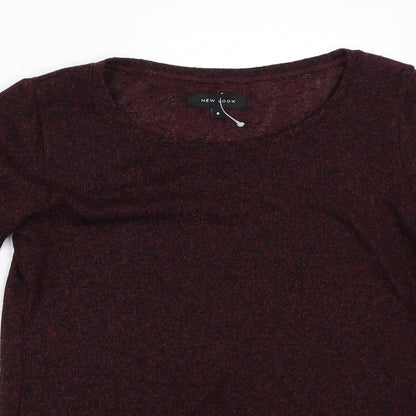 Womens UK Size 8 New Look Red Pullover Jumper