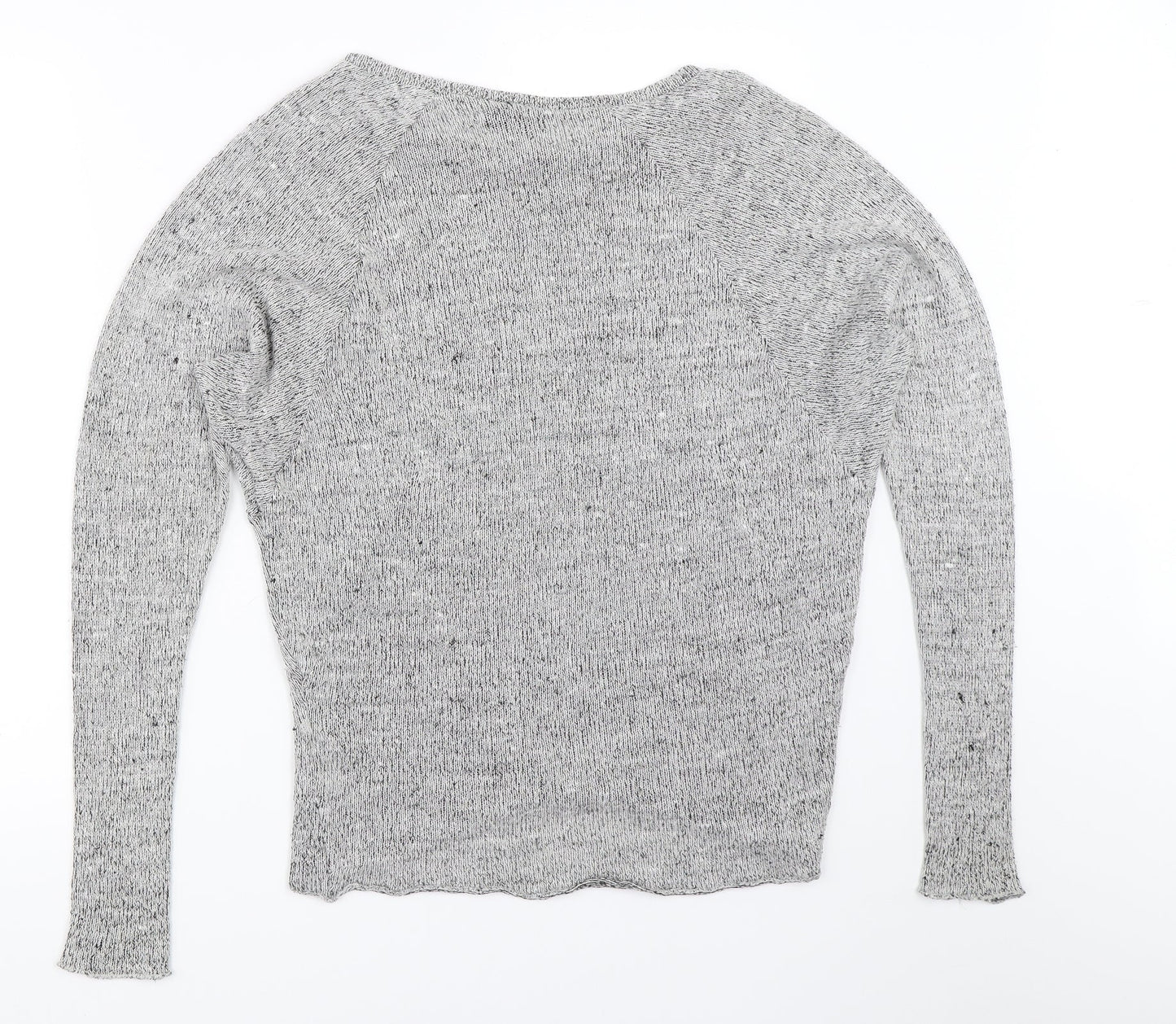 Womens UK Size 10 Topshop Grey Pullover Jumper