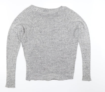 Womens UK Size 10 Topshop Grey Pullover Jumper