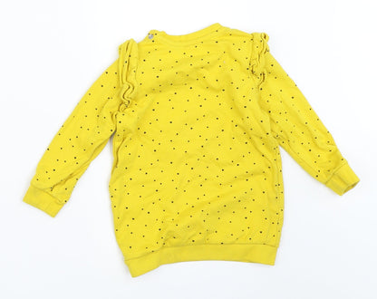 So Cute Girls Yellow   Pullover Jumper Size 18-24 Months
