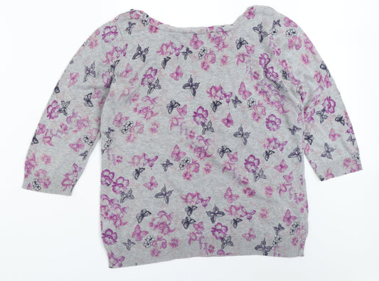 BHS Womens Grey   Pullover Jumper Size 16