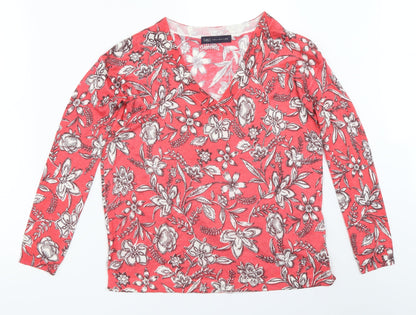 Womens UK Size S Marks and Spencer Red Pullover Jumper
