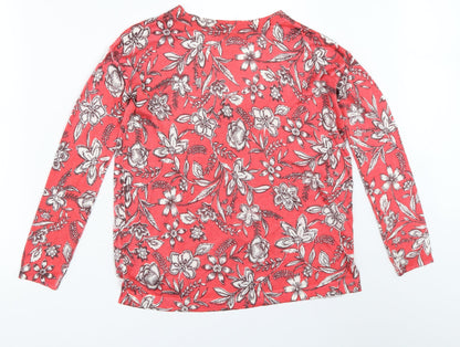 Womens UK Size S Marks and Spencer Red Pullover Jumper
