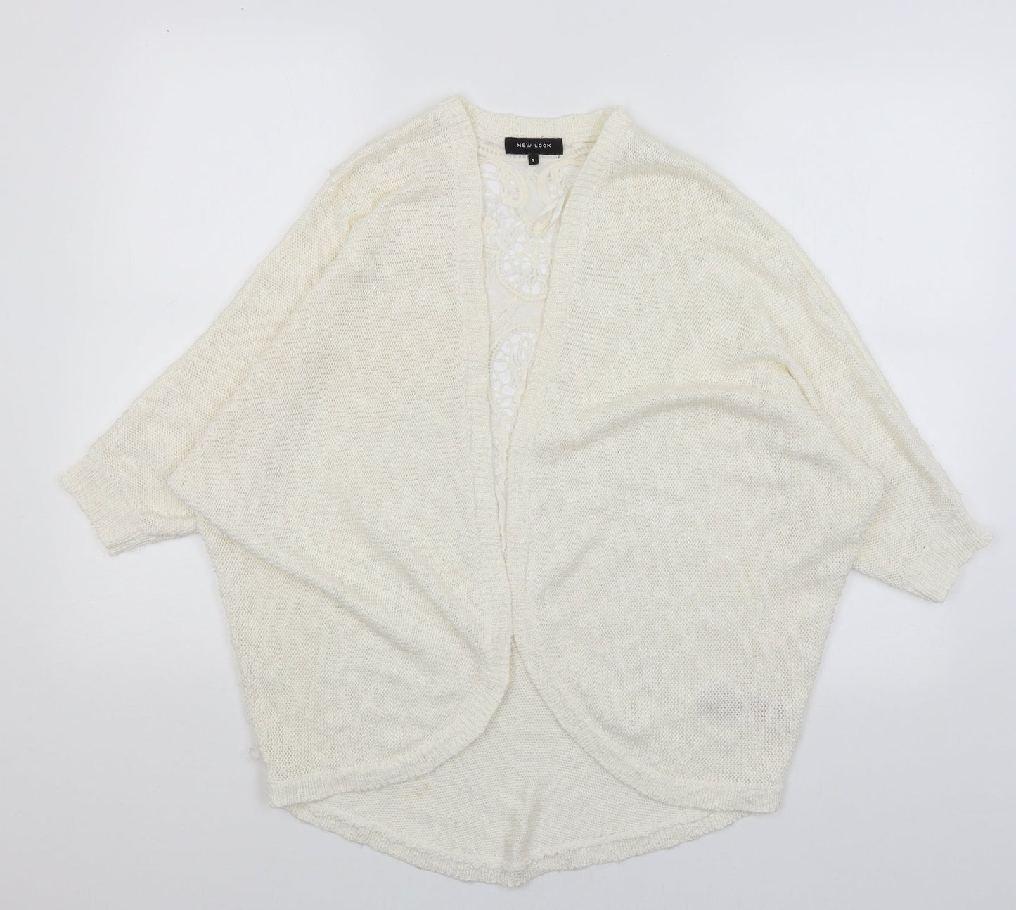 Womens UK Size S New Look White Wrap Jumper