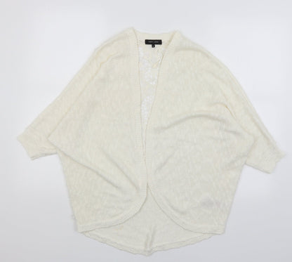 Womens UK Size S New Look White Wrap Jumper