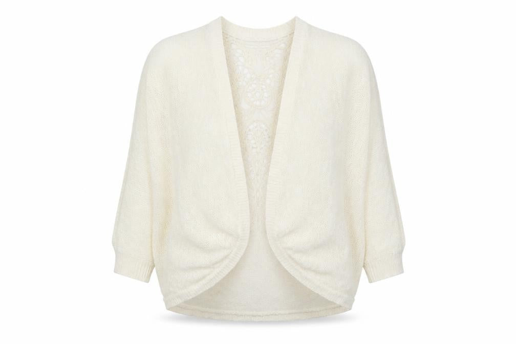 Womens UK Size S New Look White Wrap Jumper