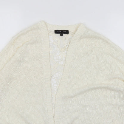 Womens UK Size S New Look White Wrap Jumper